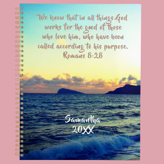 Agenda Romans 8:28 Soothing Sunset Christian Faith