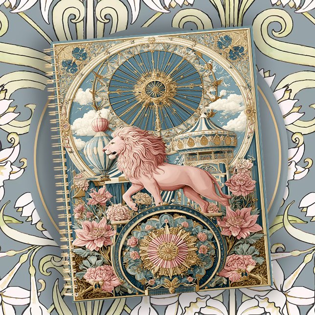 Agenda Romantic Vintage Art Nouveau Circus (Criador carregado)