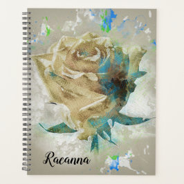 Agenda Rosa abstrato White