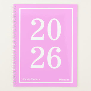 Agenda Rosa Chiclete Grande Ano Grande