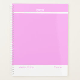 Agenda Rosa Chiclete Minimalista