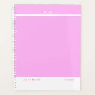 Agenda Rosa Chiclete Minimalista