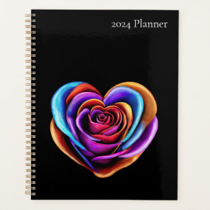Agenda Rosa de forma colorida