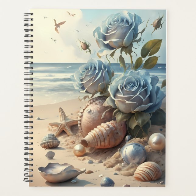Agenda Rosa Denim e cobrir de Planner Pontilhado (Frente)