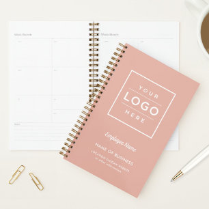 Agenda Rosa Dourada Comercial Semanal Marca Registada