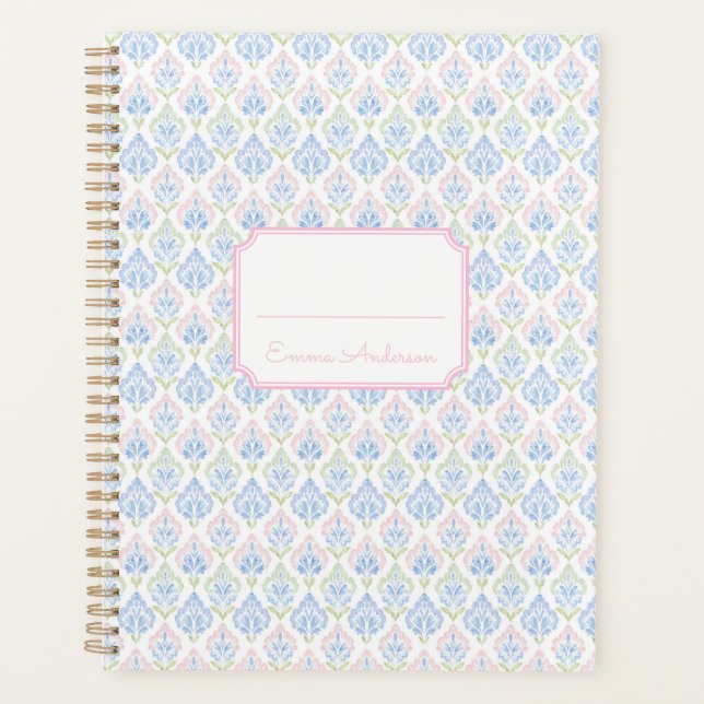 Agenda Rosa e Azul Grandmillennial (Frente)