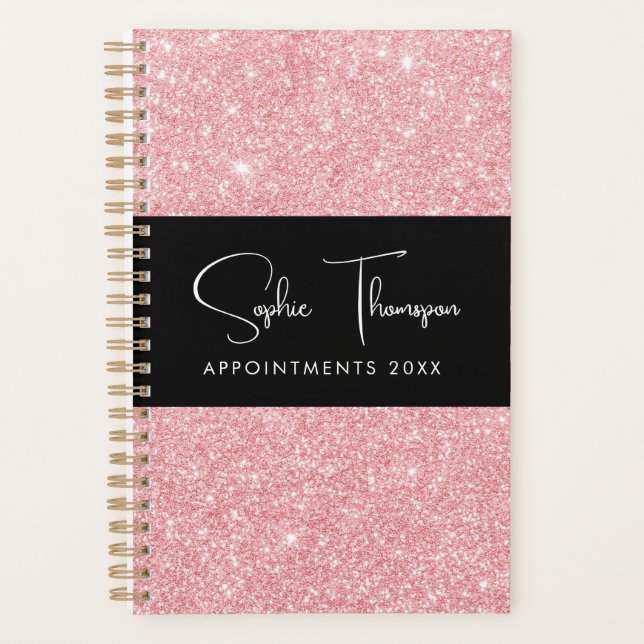Agenda Rosa glitter 2024 (Frente)