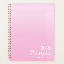 Agenda Rosa Ombre Moderno