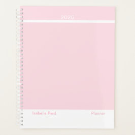 Agenda Rosa Pálido Minimalista