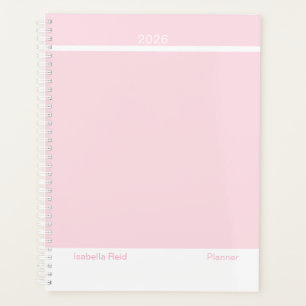 Agenda Rosa Pálido Minimalista