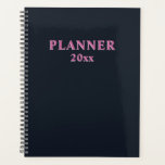 Agenda Rosa profunda do marinho<br><div class="desc">Planner cor-de-rosa de marinho profundo. Código de cor hexadecimal #111924</div>