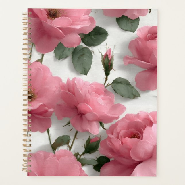 Agenda Rosa Rosa Romântica (Frente)