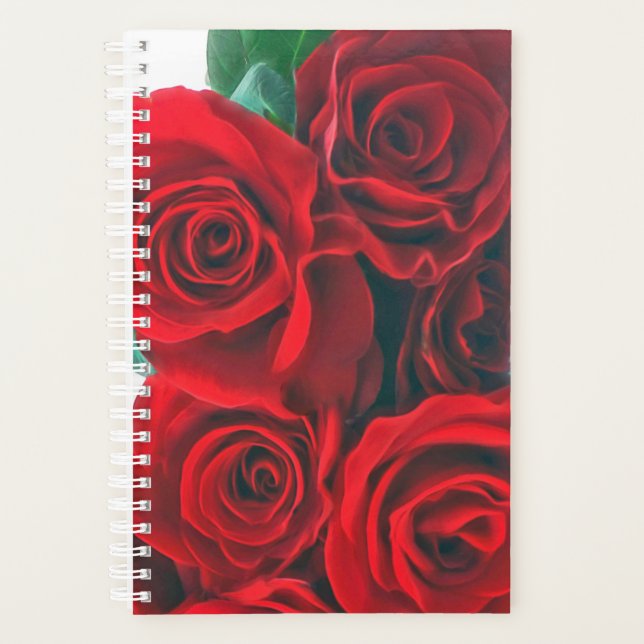 Agenda Rosa vermelha Planner (Frente)