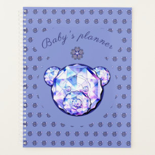 Agenda Rosace azul ou vermelho para bebê&criança