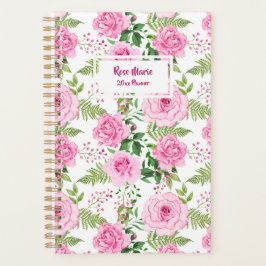 Agenda Rosas rosa personalizadas