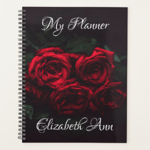 Agenda Rosas vermelhas Elegantes