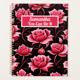 AGENDA ROSAS VERMELHAS ROMÂNTICAS CUTAS PERSONALIZADAS FL