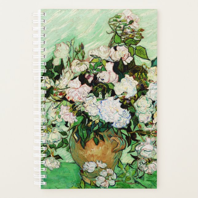 Agenda Rosas Vintage Vincent Van Gogh (1890) (Frente)