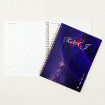 Roscas Azuis No Espaço Planner Geométrico