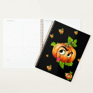 Agenda Rosto de Abóbora Engraçado