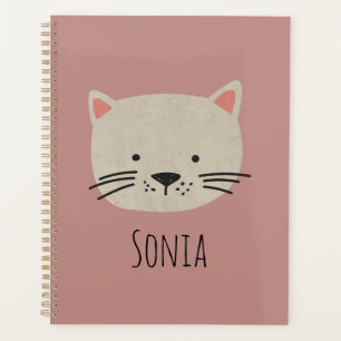 Agenda Rosto de Gatos Brancos