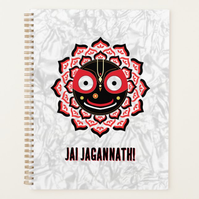 Agenda Rosto do Senhor Jagannath Chakra Divindade Hindu (Frente)