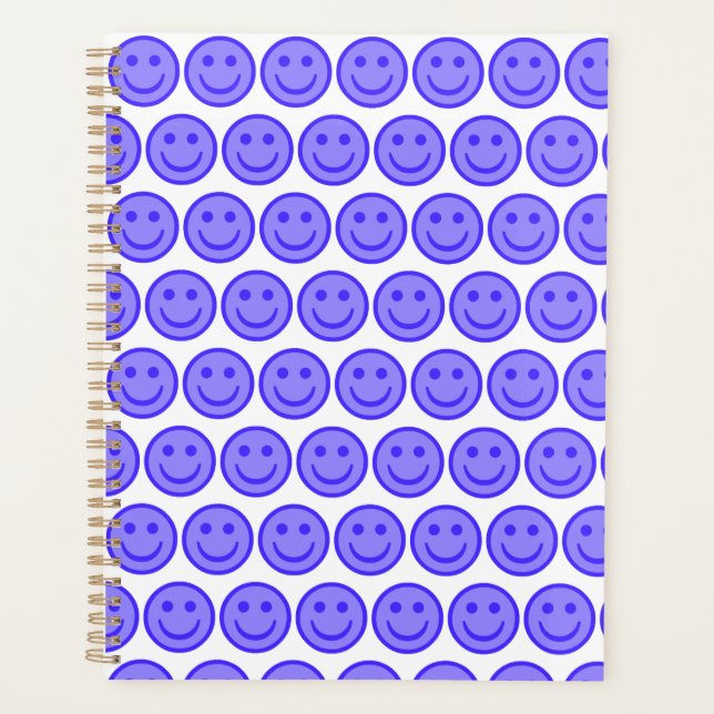 Agenda Rosto Feliz Azul (Frente)