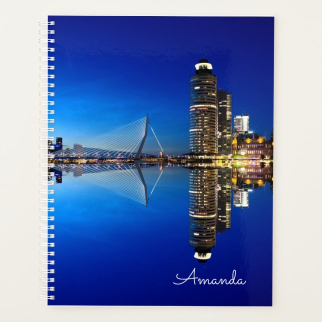 Agenda Roterdão Skyline Cityscape (Frente)