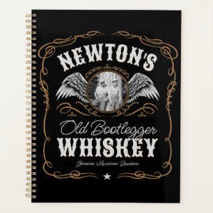 Agenda Rótulo Whiskey Antigo ADICIONAR Nome da Família FO