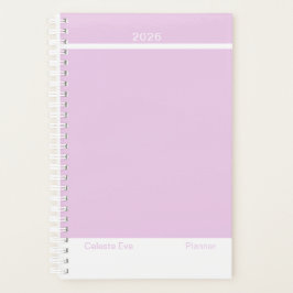 Agenda Roxo ametista claro moderno pequeno