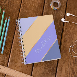 Agenda Roxo Azul Violeta Amarelo Dourado Personalizado Li