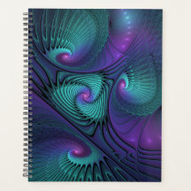 Roxo Conhece Arte Fractal Abstrato moderna Turques