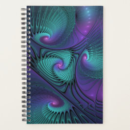 Agenda Roxo Conhece Arte Fractal Abstrato moderna Turques