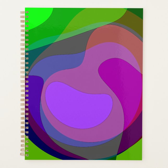 Agenda Roxo E Verde 403 (Frente)
