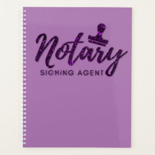 Agenda Roxo escuro notário
