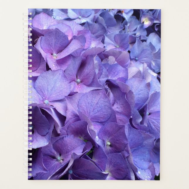Agenda Roxo Hydrangea Floral (Frente)