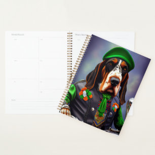 Agenda Rua de moto de bicicleta de Bluetick Coonhound. Di