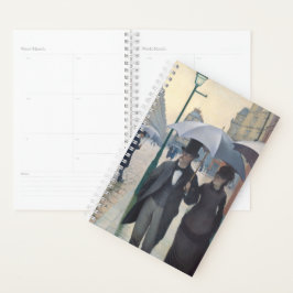 Agenda Rue de Paris de Caillebotte, temps de pluie