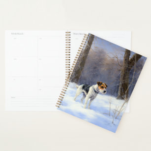 Agenda Russell Terrier Deixe-o nevar no Natal