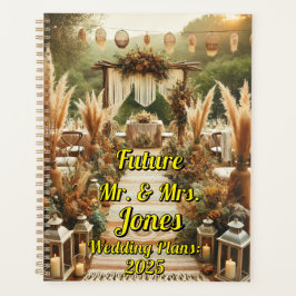 Agenda Rustic Boho Wedding - Sr. e Sra. Personalizável