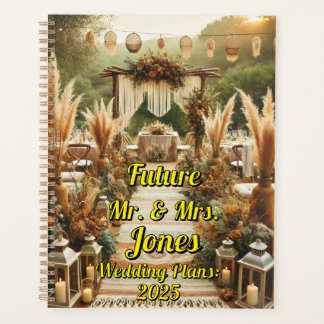 Agenda Rustic Boho Wedding - Sr. e Sra. Personalizável
