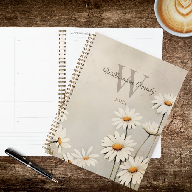 Agenda Rustic Country Daisy (Criador carregado)