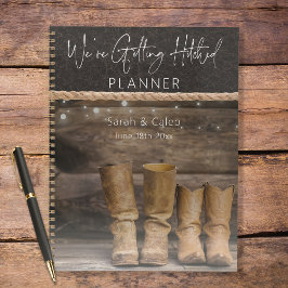 Agenda Rustic Cowboy Boots para Dois Casamentos Ranch
