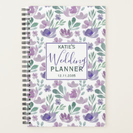 Agenda Rustic Floral Por Todo O Planeador De Casamento De