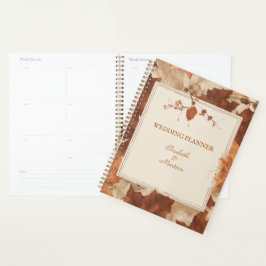 Agenda Rustic Terracotta Maple Sai Do Casamento De Outono