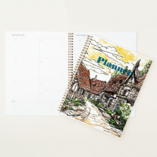 Agenda Rustic Village Planner - Countryside Art Design