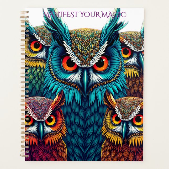 Agenda 🦉 Sacred Owl Wisdom - Mystical Planning Journal (Frente)