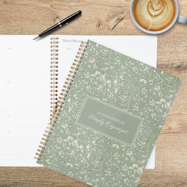 Agenda Sage Country Floral (Criador carregado)