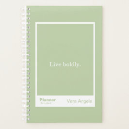 Agenda Sage Green Block Quote Small Planner