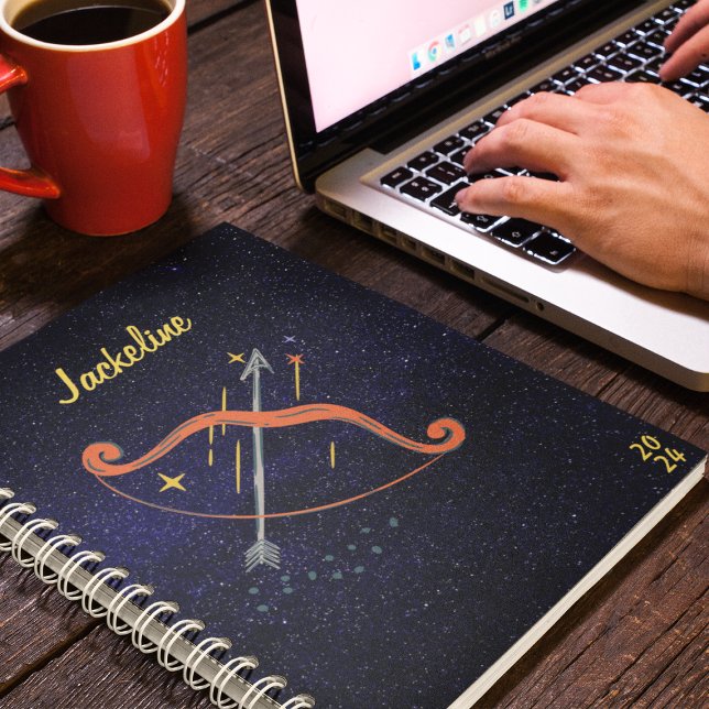 Agenda Sagitário Zodiac l Galaxy Sky Star Calendário (Criador carregado)